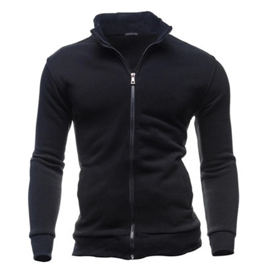 Veste zippée à capuche coupe slim pour homme