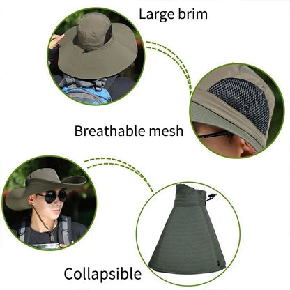 Breathable UV Protection Large Brim Sun Hat