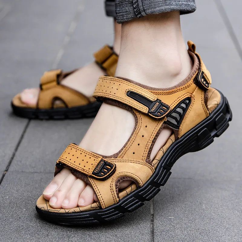 Herrensandalen – Sandalen aus echtem Leder