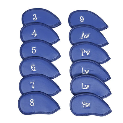 golf iron head covers, golf club head covers, golf club protectors, golf club accessories, leather head covers, leather golf headcovers, leather putter cover, putter headcover, leather driver headcover, leather golf club covers