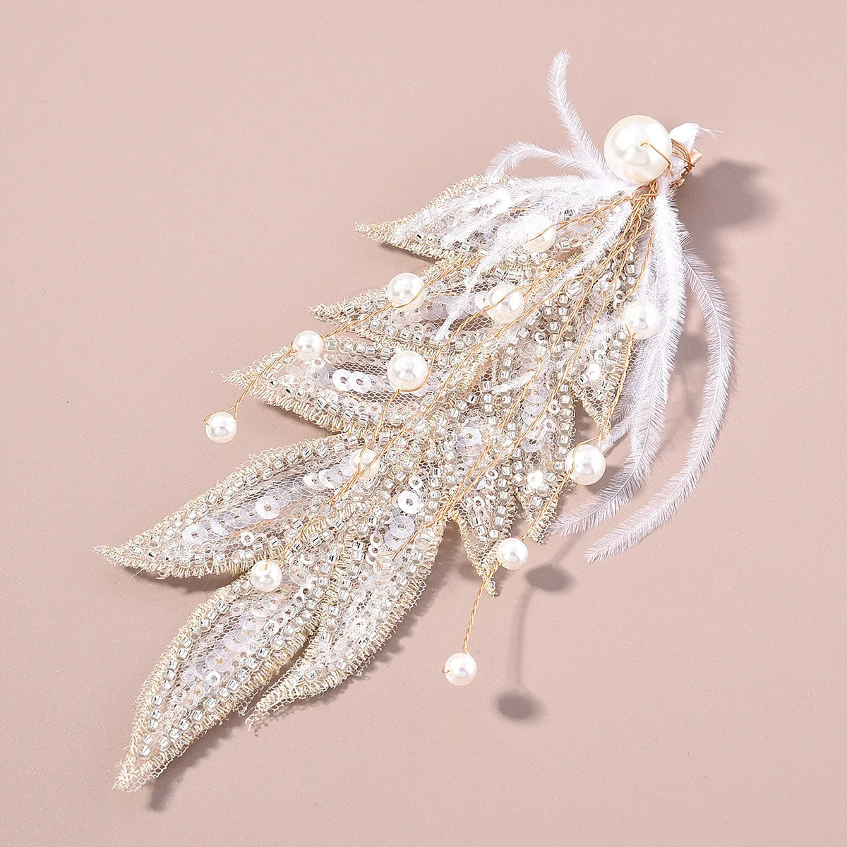 Crystal Pearl Bride Hair Clips