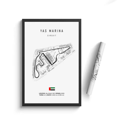 Monaco F1 Leinwand-Wandkunst, nordische Ästhetik