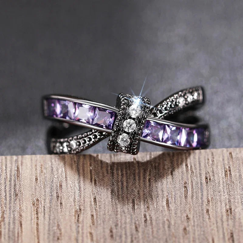 Verlobungsringe für Damen aus 925er Sterlingsilber mit Kristall 