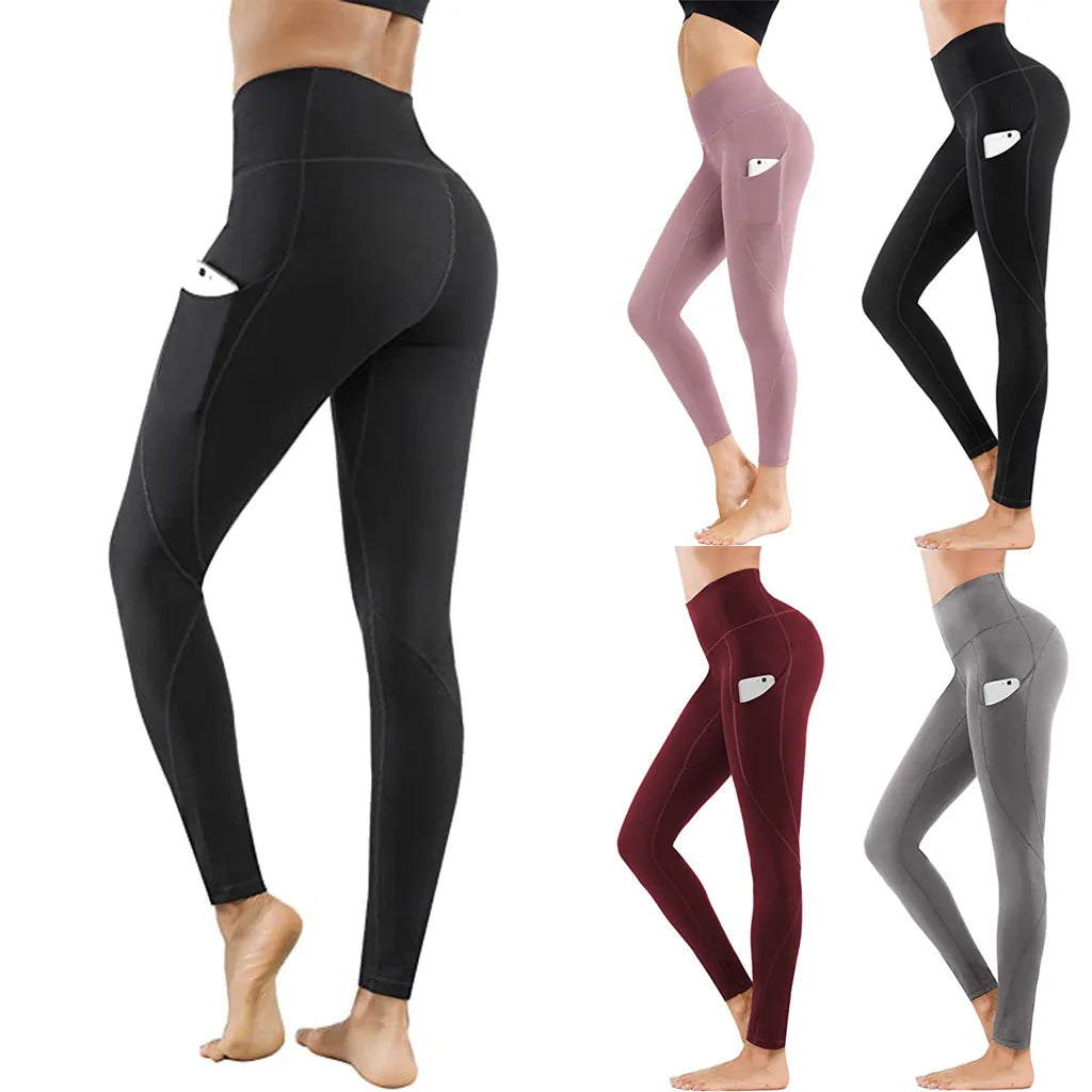 Cargo-Leggings mit hoher Taille für Damen