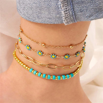 Seashell Beads Anklets