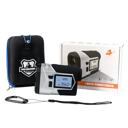 Golf-Laser-Entfernungsmesser mit Neigungskompensation, Fahnenmastverriegelung, Vibrationsfunktion und USB-C-Ladefunktion