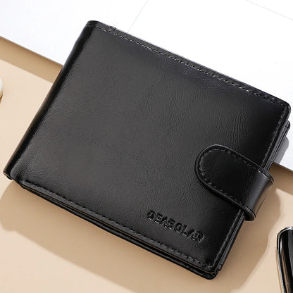 Men's Leather Wallet with Multiple Card Slots