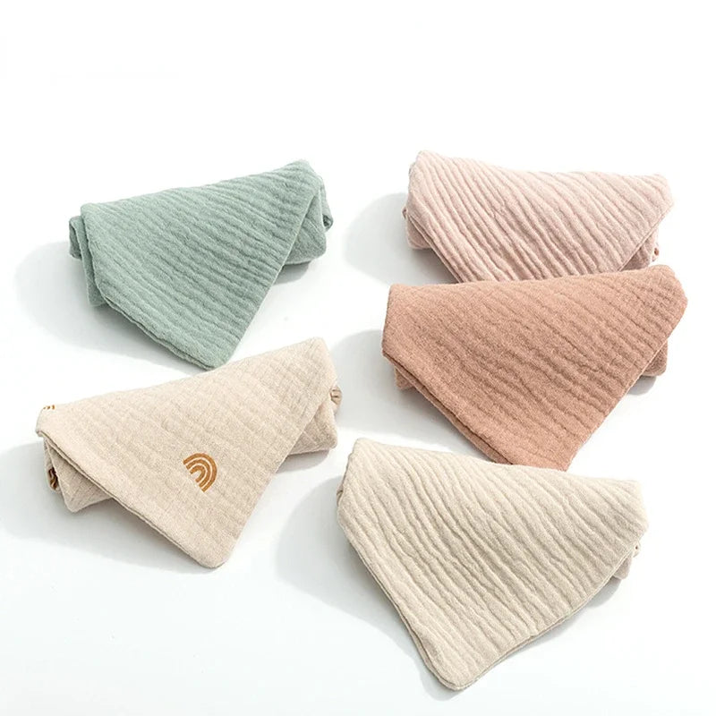 5 x Babyhandtuch aus weicher Baumwollgaze