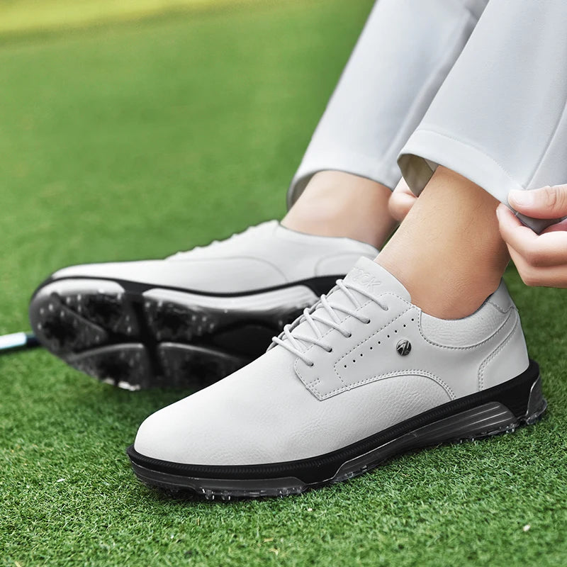 Wasserdichte Herren-Golfschuhe mit rutschfesten Spikes