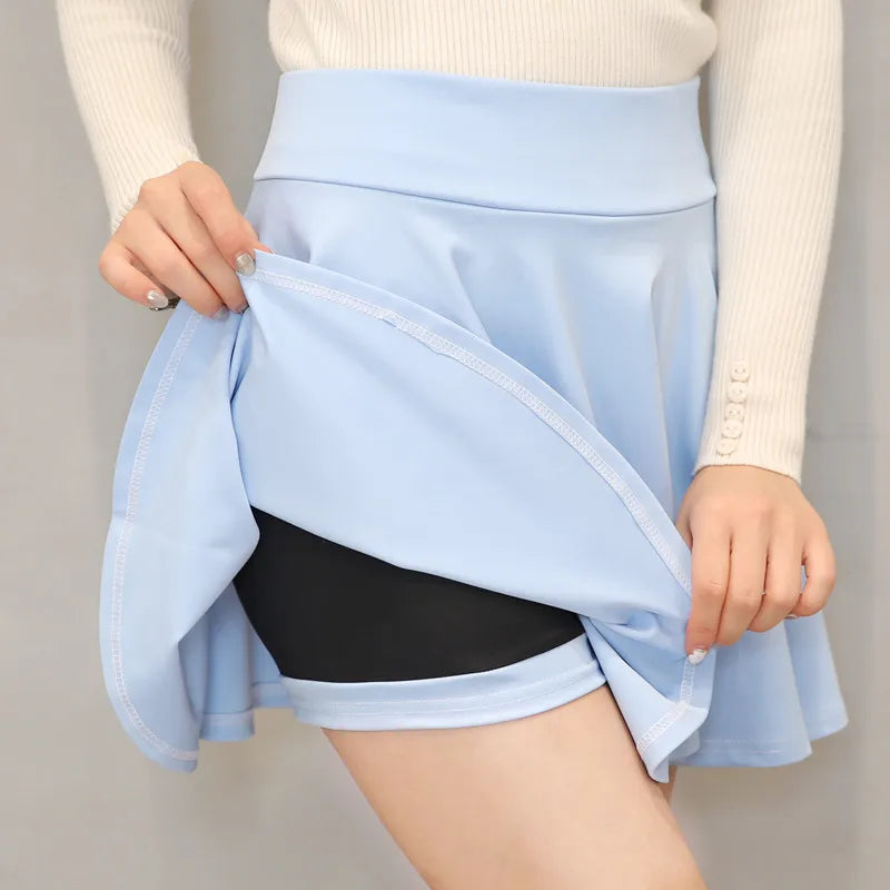 Women's Summer Fluffy Flared Mini Skater Skirt