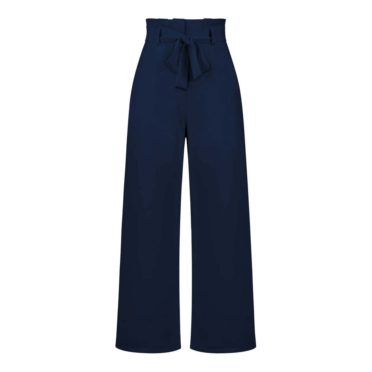 Women's Wide Leg Y2k Trousers - Elastic Waist Long Pants