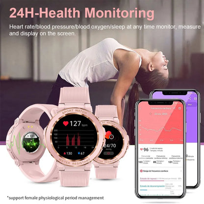 Women Waterproof Bluetooth Call IP68 Smartwatch