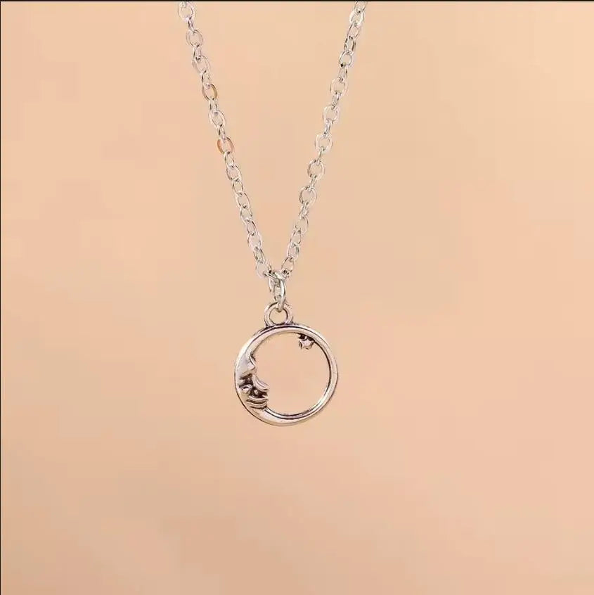 Silver Color Long Tassel Pendant Bow Necklaces