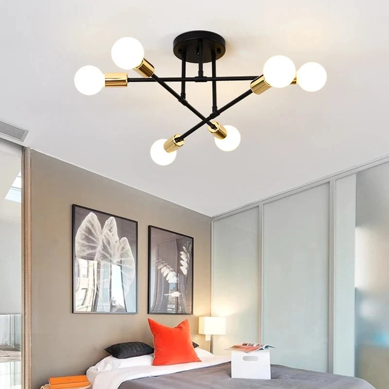 Lustre LED minimaliste pour chambres à coucher