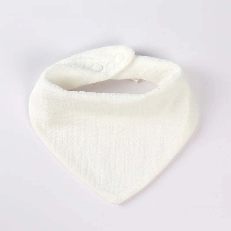 Neugeborenes Baby füttert Sabberlätzchen, Baumwollzubehör, einfarbig