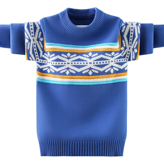 Frühlingskleidung für Jungen aus 100 % Baumwolle – Kinderpullover, gestrickte Winterjacke