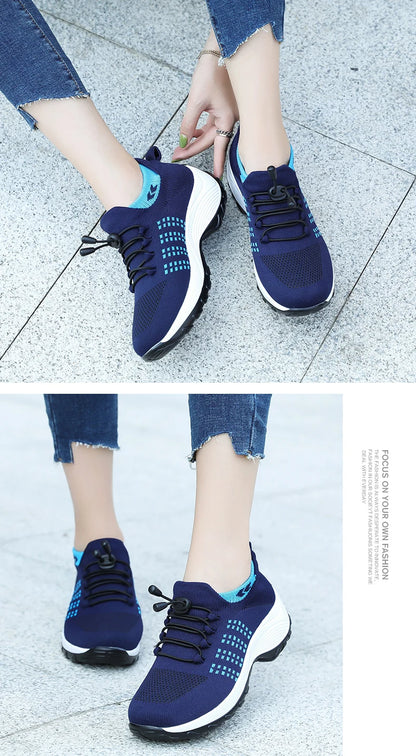 Women's Autumn Fashion Platform Sneakers