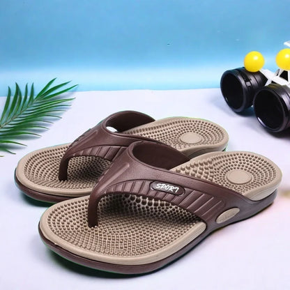 Men's Lightweight Massage Sole Indoor Beach Slippers