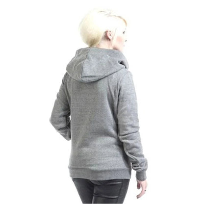 Women's LongSleeve Love Heartbeat Print Streetwear Hoodies