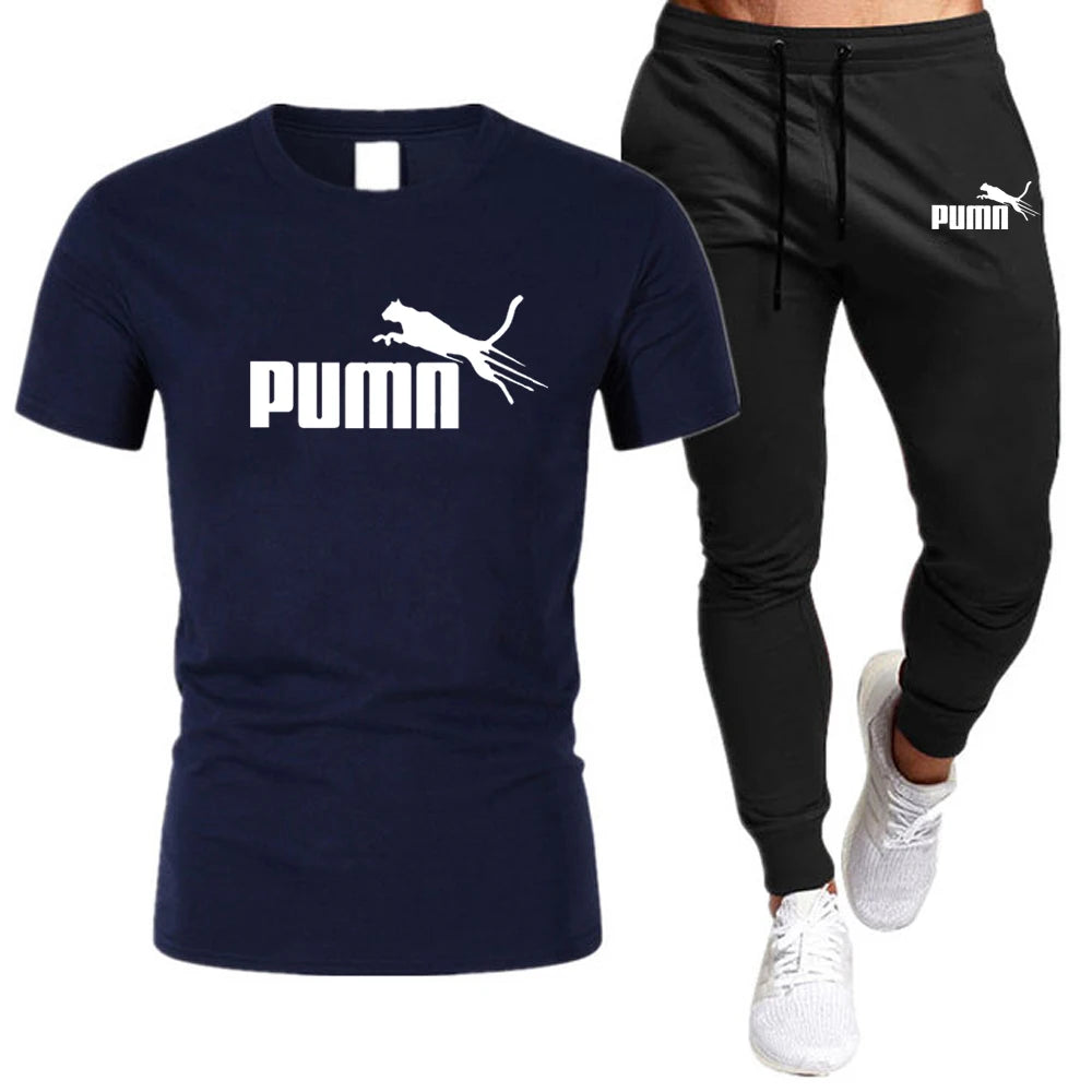 Sommerliches Set aus T-Shirt und Hose aus Baumwolle für Herren