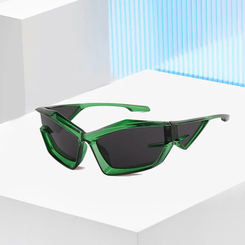 Unisex Y2K UV400 Smoke Lens Sunglasses