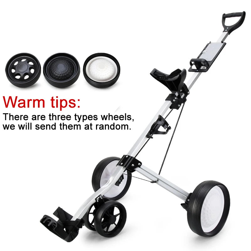 PGM Folding Sports Travel 3 Wheel Push Golf Cart