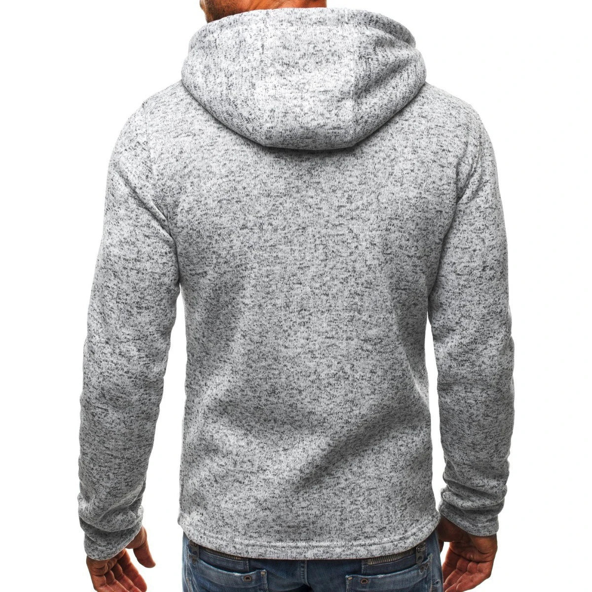 Herren-Kapuzenpullover aus Jacquard-Fleece