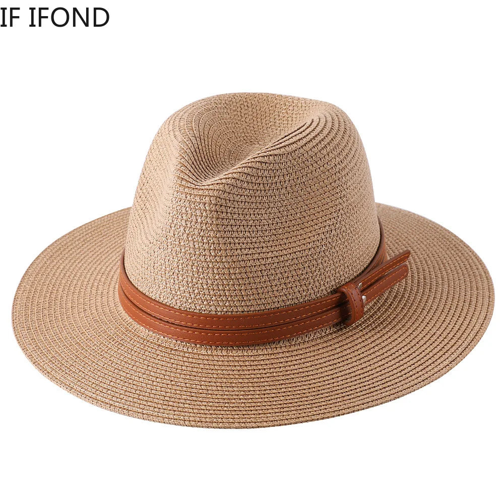 Fedora de plage avec protection UV à large bord