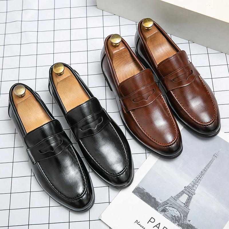 Slip On Formal Comfortable Leather Tassel Loafers for Men