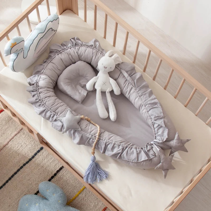 Nid de couchage amovible pour berceaux en coton de 15 cm pour lit de bébé