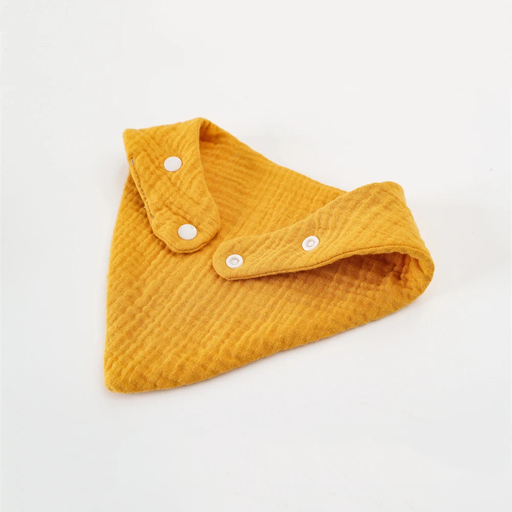 Neugeborenes Baby füttert Sabberlätzchen, Baumwollzubehör, einfarbig