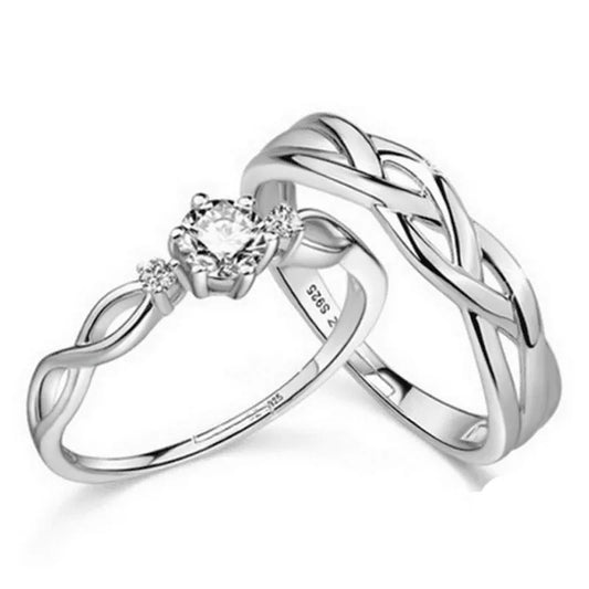 Couple Ring Vashiria Fashion silver color Jewelry