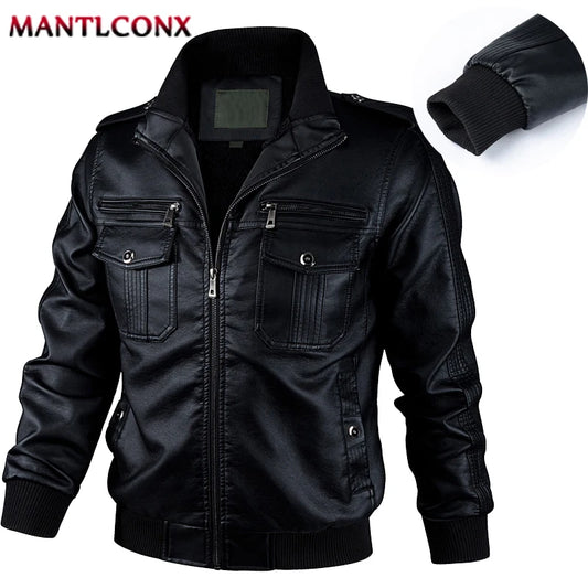 Vintage Biker Lederjacke für Herren