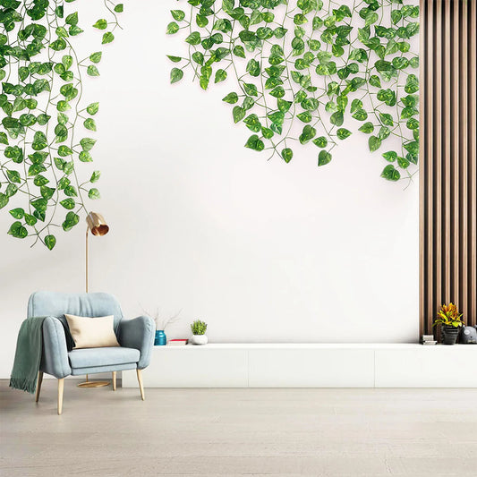 Guirlande de feuilles de lierre artificielles pour décoration intérieure