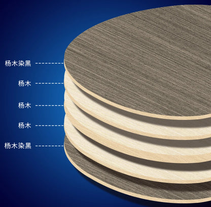 Raquette de tennis de table à manche long – Raquette de ping-pong bleue avec revêtement à haute adhérence