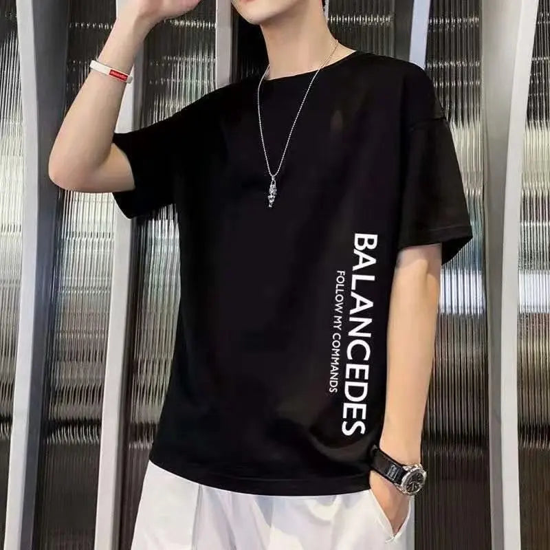 Men's  Loose Fit Cotton Printed T-shirt