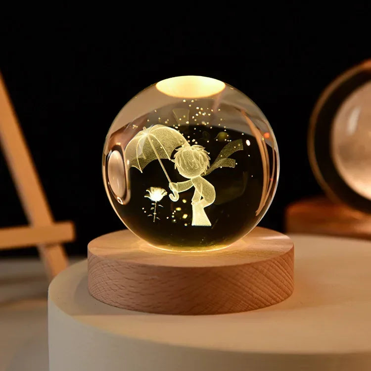 3D-Kristallplaneten-Nachtlicht-Astronomie-Globus