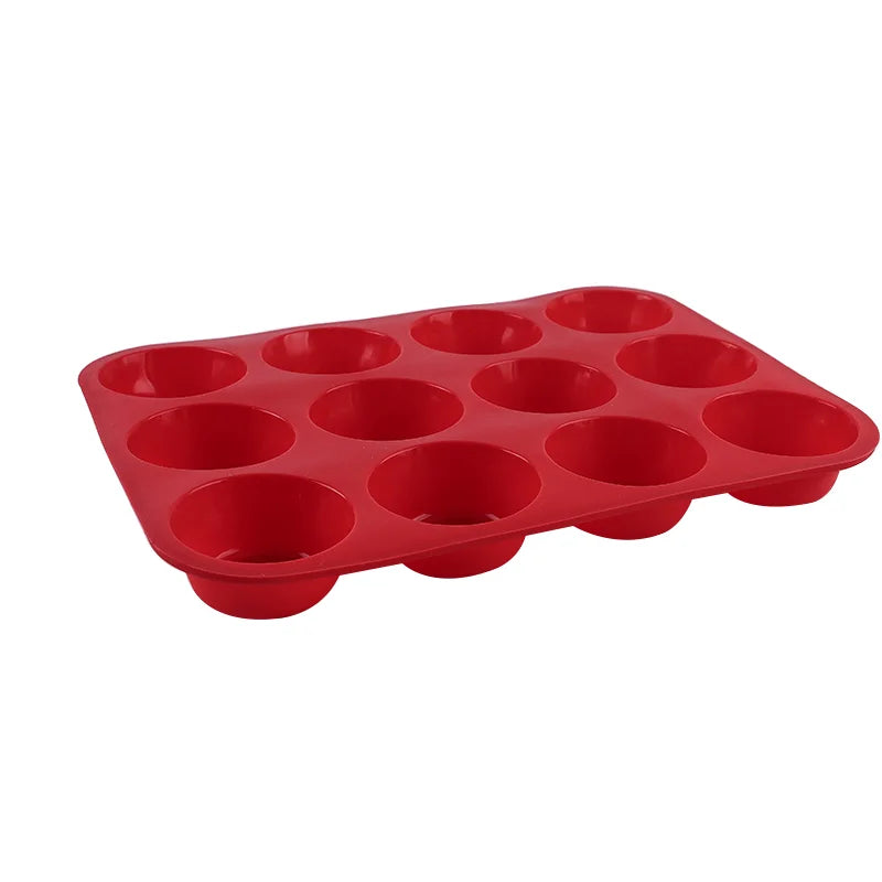 12 hole Non-Stick Silicone Muffin Baking Pan