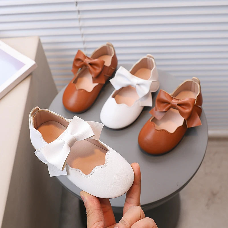 Girl's Bowknot Shallow Flat Shoes