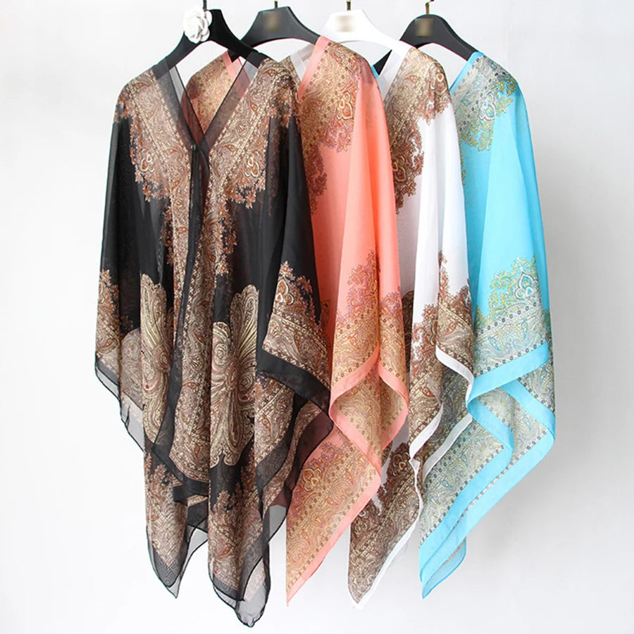 Chiffon Women Beach Cover-Up Poncho