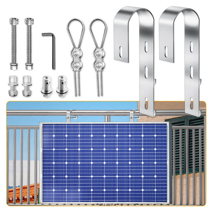 Aluminium Solar Panel Bracket Hook For Balcony