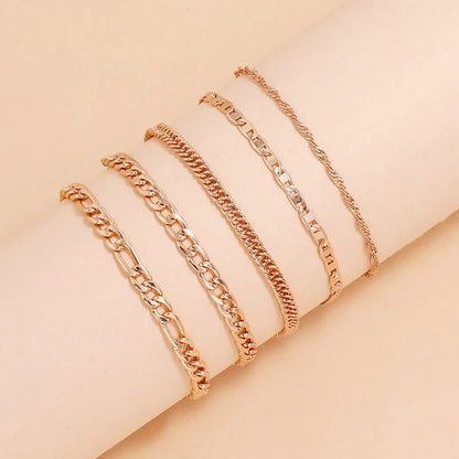 Fashion Metal Chain Multilayer Anklet