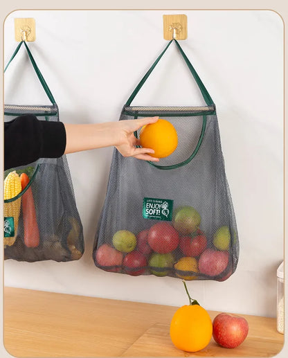 Kitchen's Multi-Layer Hanging Mesh Bags