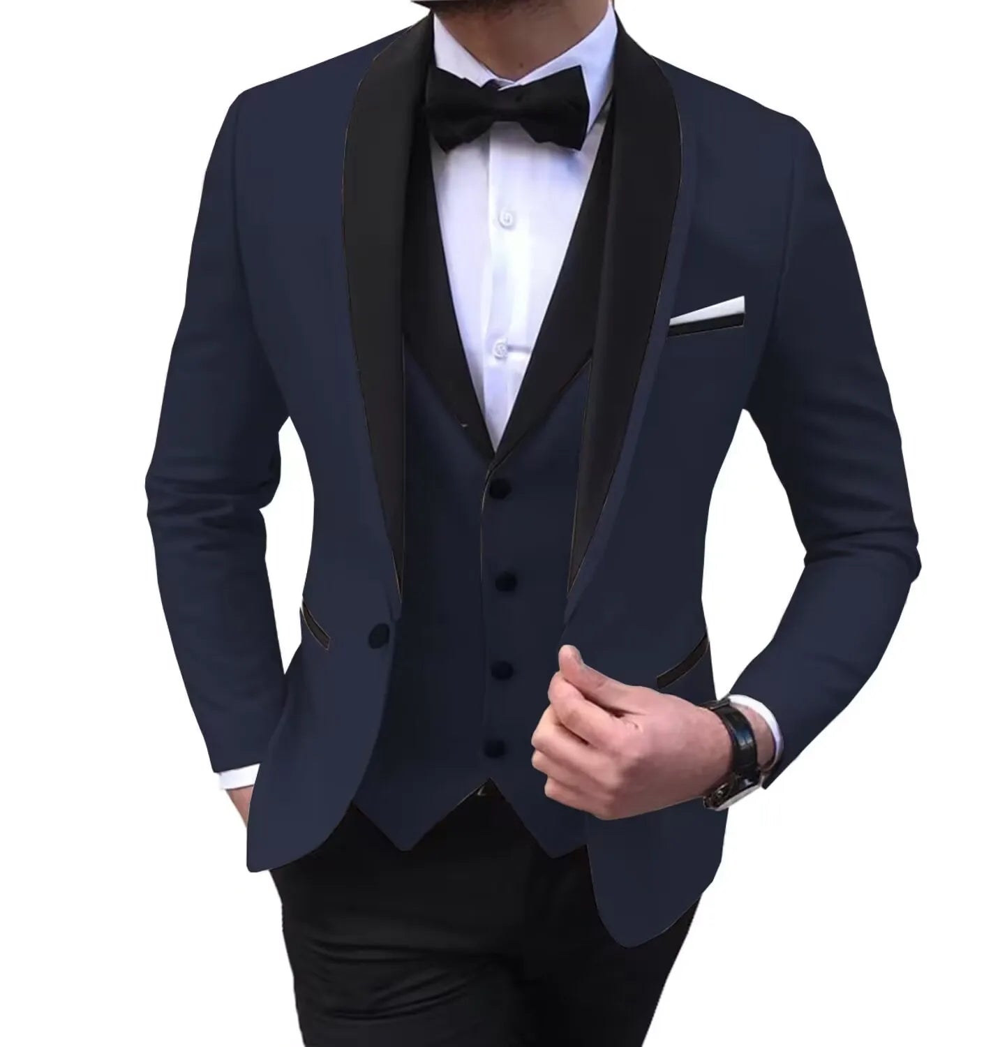Costume de mariage slim 3 pièces pour hommes