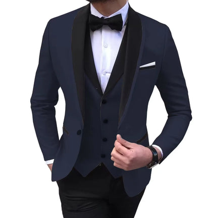 Costume de mariage slim 3 pièces pour hommes