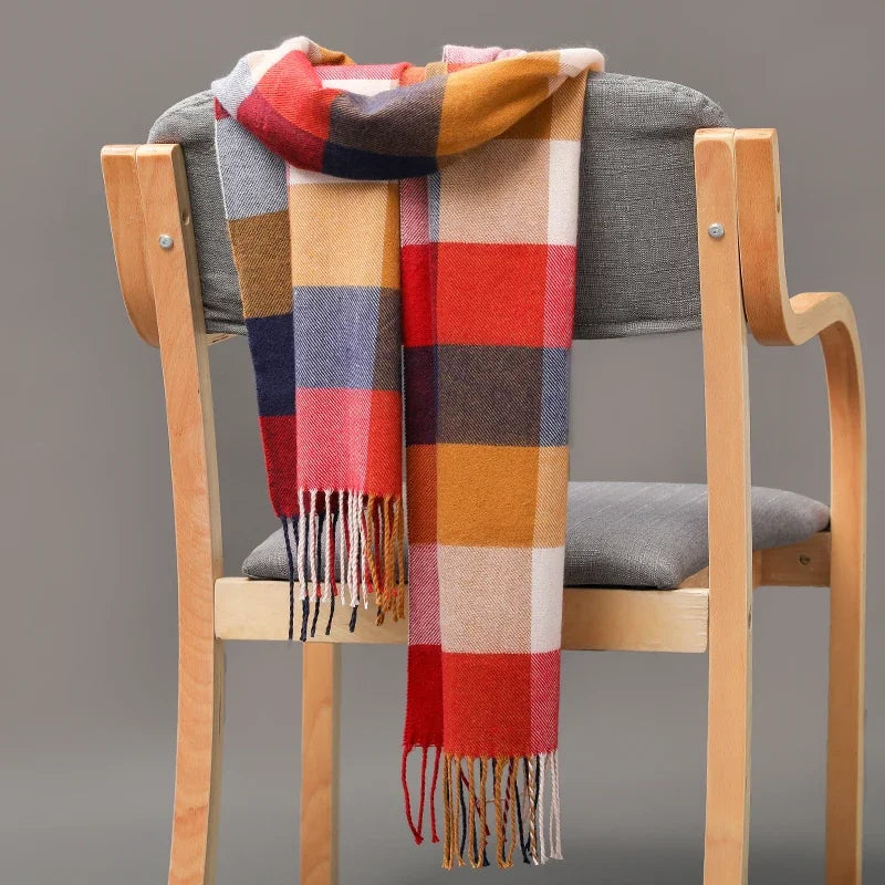 Unisex Cashmere Pashmina Scarf – Long Thick Warm Winter Shawl Wrap