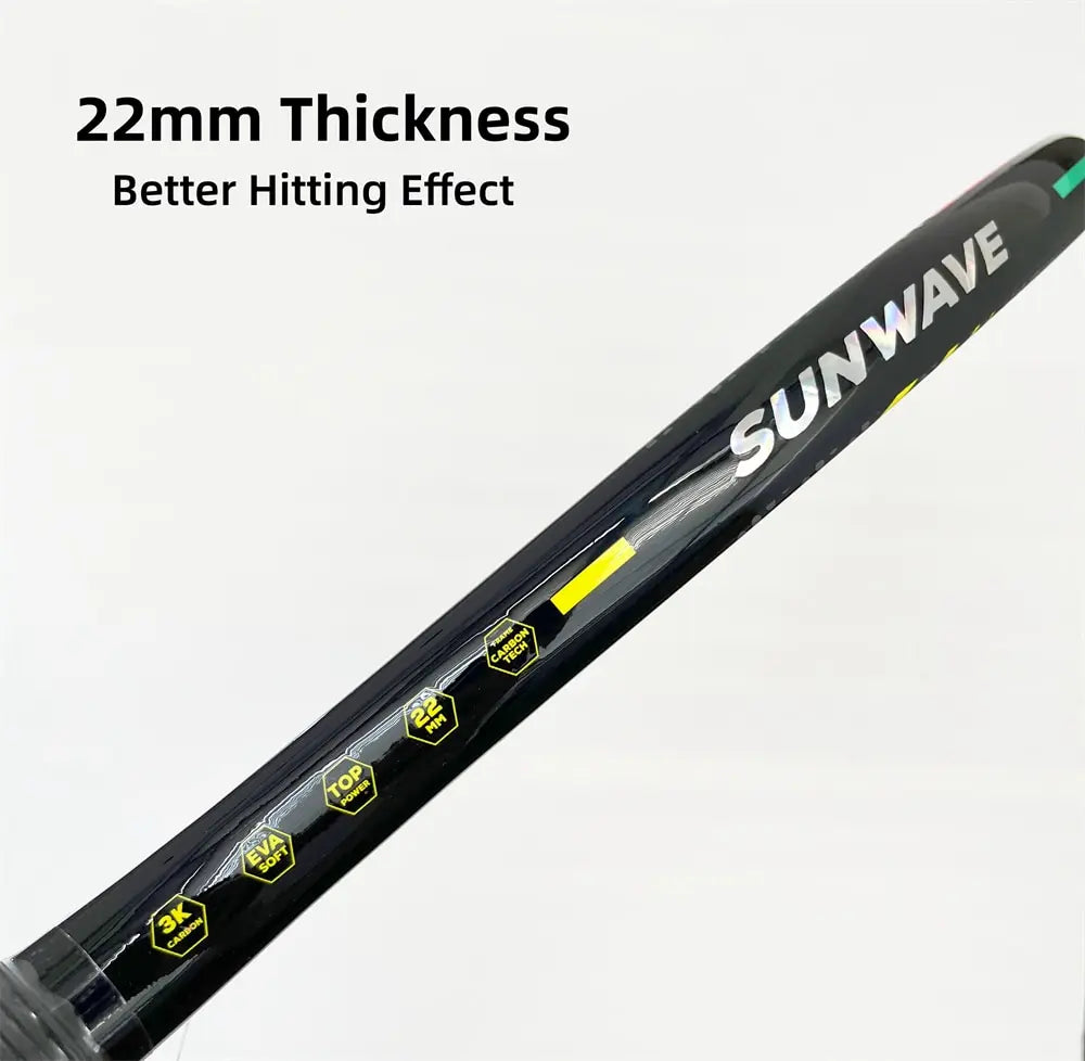 Surface rugueuse de la raquette 3K de tennis de plage entièrement en fibre de carbone