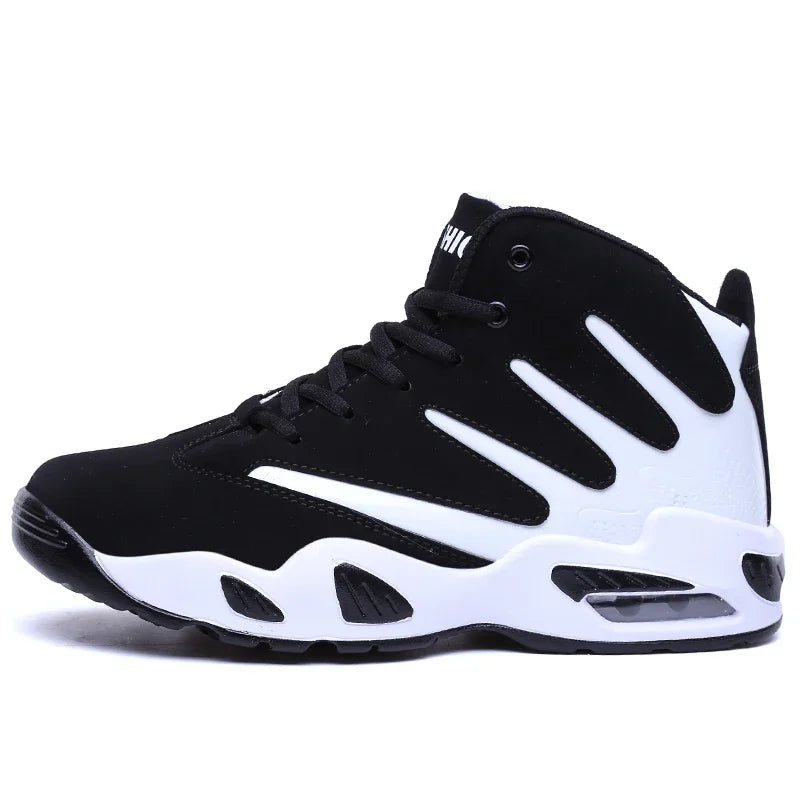 Men’s Basketball Shoes Cushioned Athletic Sneakers for Training High-Top Professional Basketball Sneakers