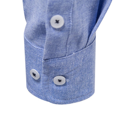 Chemises décontractées boutonnées à manches longues pour hommes