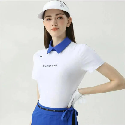 Robe de golf deux pièces à manches courtes pour femme